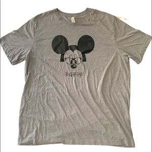 MICKEY MOUSE PAPPY GRAPHIC TEE GREY 2XLARGE